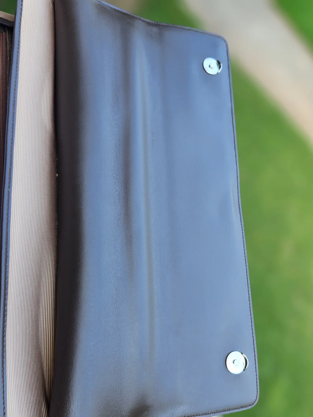 Montblanc Two-Tone Brown Leather-Top Briefcase Night Flight